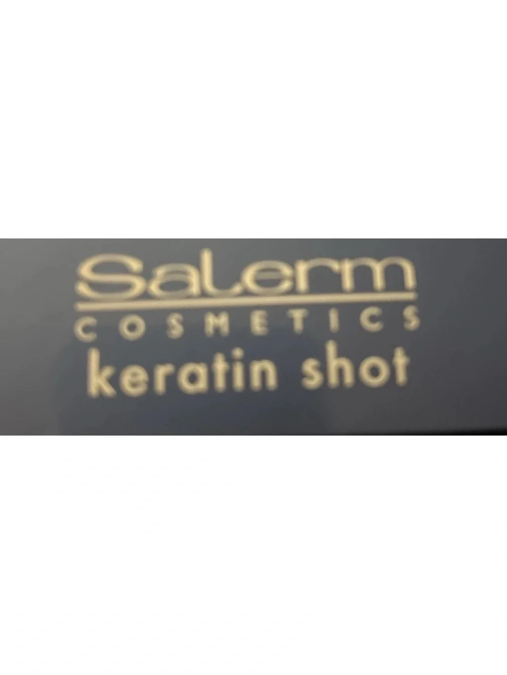 Salerm Keratin Shot Hair Treatment - Navy Blue Box
